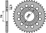 PBR rozeta 278 41 C45 HONDA CB 250N (78-82) (řetěz 530) (JTR278.41) (MADE IN ITALY)